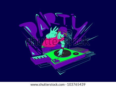 Party poster template