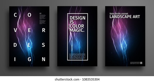 Party Poster Template. Music Event Poster Design. Technology Background Abstract. Audio Waves Design.