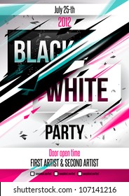 Party Poster Template. Vector