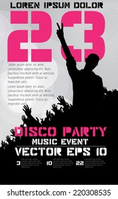 Party poster, vector