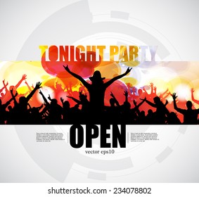Party poster. Vector