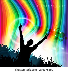 Party poster, vector 