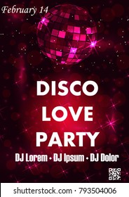 Party poster vector background template with particles, plexus lines, highlight and modern geometric shapes 