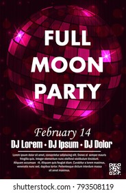 Party poster vector background template with particles, plexus lines, highlight and modern geometric shapes 