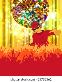 Party poster. Vector illustration. Eps10.