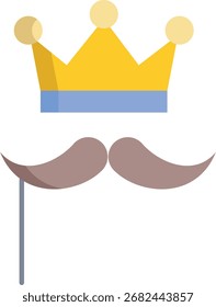 Diseño de icono plano de apoyo de fiesta