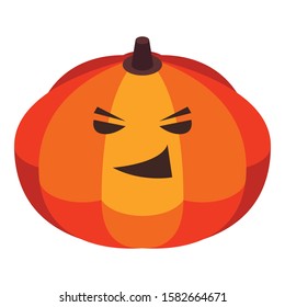 Party pumpkin icon. Isometric of party pumpkin vector icon for web design isolated on white background