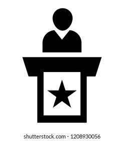
Party representative delivery pre polling speech
