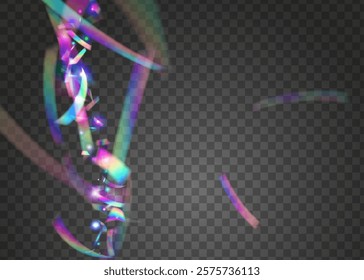 Party Ribbon. Art Iridescent Explosion. Abstract Tinsel. Birthday Glitter. Anniversary Background. Light Concept. Pink Happy Burst. Unicorn Poster. Blue Party Ribbon