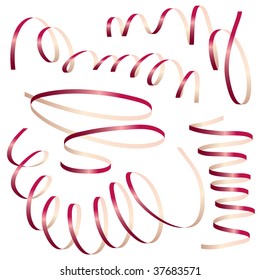 party ribbon vector illustration. Visit my portfolio for big collection of ribbons