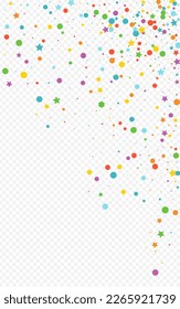 Party Round Invitation Vector Transparent Background. FallingFestive Circle Pattern. Abstract Polka Postcard. Blast Rain Independence Card.