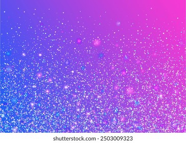 Party Serpentine. Modern Banner. Laser Concept. Holographic Paper. Iridescent Burst. Digital Ribbon. Pink Light Confetti. 3d Surprise Backdrop. Purple Party Serpentine