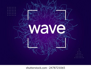 Party Set. Electro Cover. Dj Poster. Soundwave Beat Illustration. Violet Dance Banner. Fest Concert Template. Pink Edm Background. Blue Party Set