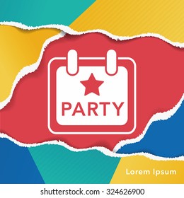 party sign icon