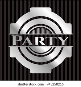 Party silvery emblem