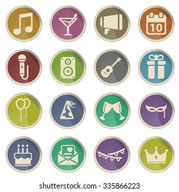 Party simply symbol for web icons