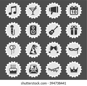 Party simply symbol for web icons and user interface