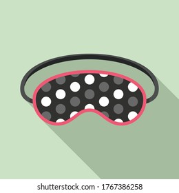 Party sleeping mask icon. Flat illustration of party sleeping mask vector icon for web design