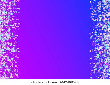 Party Sparkle. Hologram Effect. Cristal Ribbon. Pink Glare Serpentine. Light Abstract Template. Holographic Glitter. Happy Texture. Digital Poster. Purple Party Sparkle