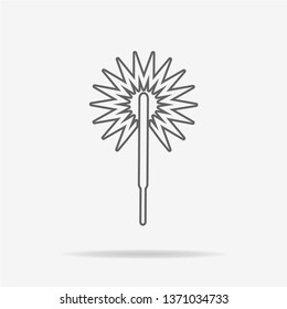 Party sparkler icon. Vector concept illustration for design.