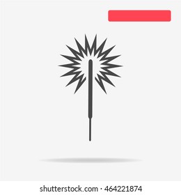 Party sparkler icon. Vector concept illustration for design.
