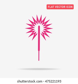 Party sparkler icon. Vector concept illustration for design.
