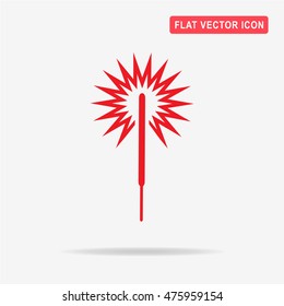 Party sparkler icon. Vector concept illustration for design.