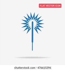 Party sparkler icon. Vector concept illustration for design.