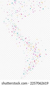 Party Splash Carnival Vector Transparent Background. Invitation Circle Backdrop. Independence Polka Illustration. Rainbow Round Transparent Postcard.