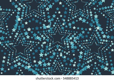 Party stars effect stars random background