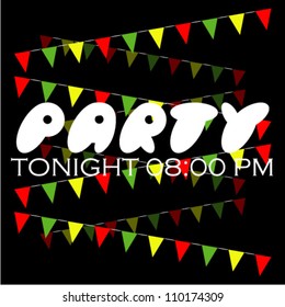 Party - strings of bunting background