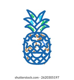 party summer doodle icon sketch vector. party summer sign. isolated symbol illustration