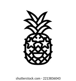 party summer line icon vector. party summer sign. isolated contour symbol black illustration