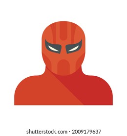 Party superhero icon. Flat illustration of party superhero vector icon isolated on white background