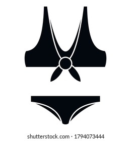 Party swimsuit icon. Simple illustration of party swimsuit vector icon for web design isolated on white background