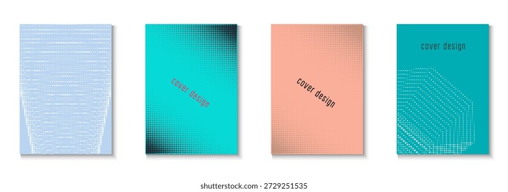 Parteivorlagensatz Coole Memphis-Kunst mit Kreisen. Lineare Formen im Jahresrahmen. Halbtonflieger. Minimalistisches Buchcover. Geometrische Linienstruktur. Trendparty-Vorlage