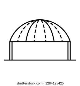 Party tent icon. Outline party tent vector icon for web design isolated on white background