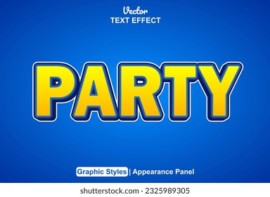 efecto de texto de partido con estilo gráfico amarillo y modificable.