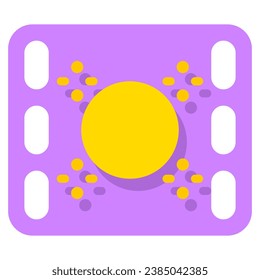 icono de la entrada de partido con estilo plano y base perfecta de píxeles. Adecuado para el diseño de sitios web, logotipo, aplicación e interfaz de usuario. En función del tamaño del icono en general, se puede reducir.