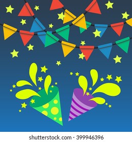 party time background with colorful theme