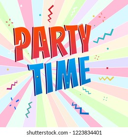 Party time banner