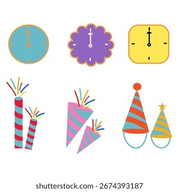 Party Time Celebration Vector Icons