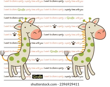 party time with little giraffe