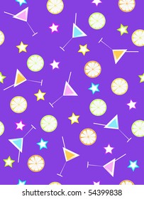 Party time. Vector illustration. Seamless.