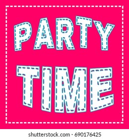 party time vector poster 