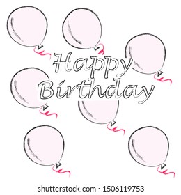 Party time.Decoration scene with balloons.Invitation.Party time.