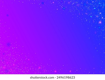 Party Tinsel. Purple Happy Effect. Modern Ribbon. 3d Concept. Carnival Glitter. Iridescent Background. Laser Abstract Backdrop. Falling Banner. Blue Party Tinsel