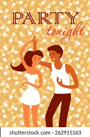 Party tonight vector poster