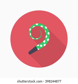 Party toy icon , Vector flat long shadow design.