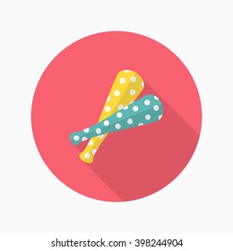 Party Toy icon , Vector flat long shadow design.
